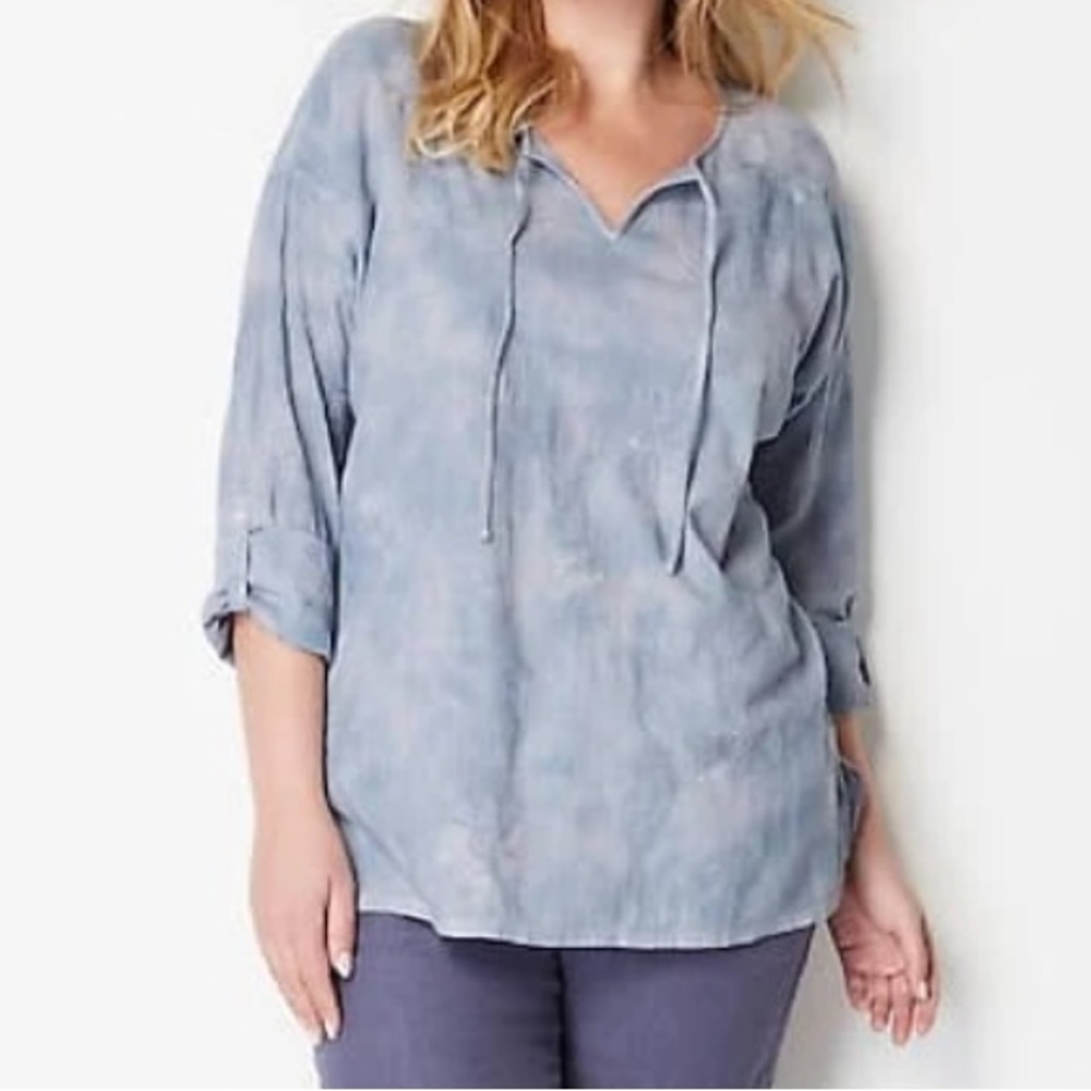 Patterned Long Sleeve Top